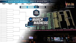 Ang larawang ito ay pinapakita ang March Madness Final Four Picture